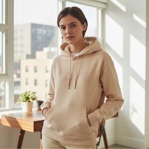 Calvin Klein Sweatshirt Hoodie Skin Tone light Pink Medium